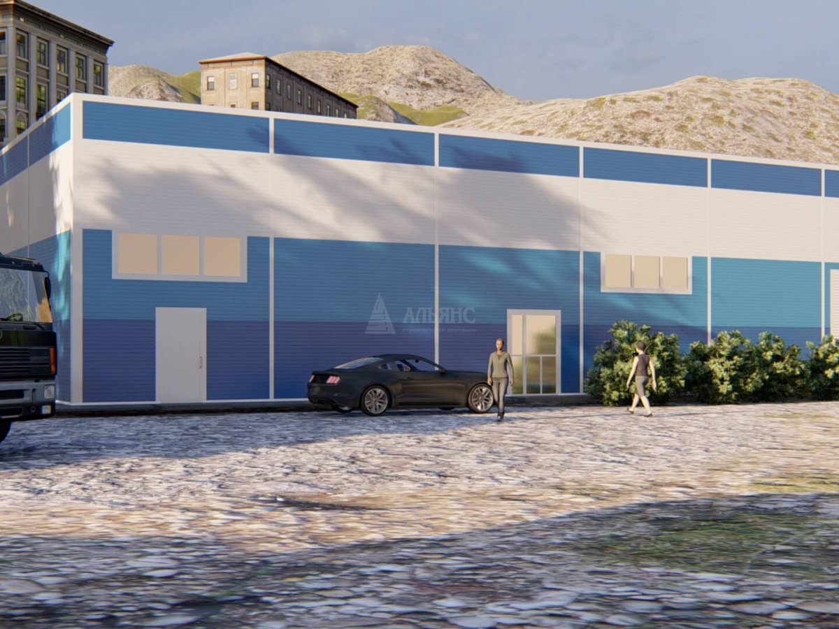 3D визуализация Магазин из сэндвич-панелей - фото 4