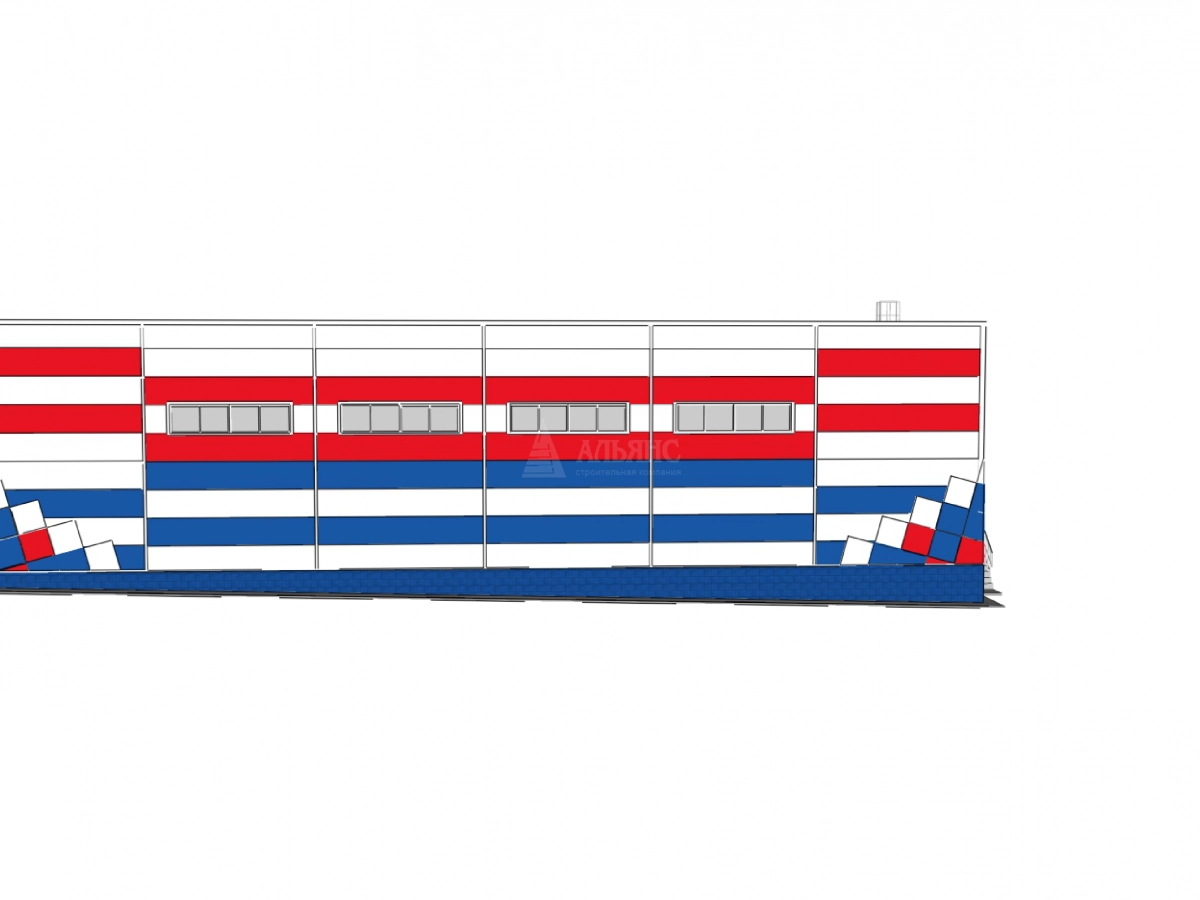 3D визуализация Магазин из сэндвич-панелей - фото 16