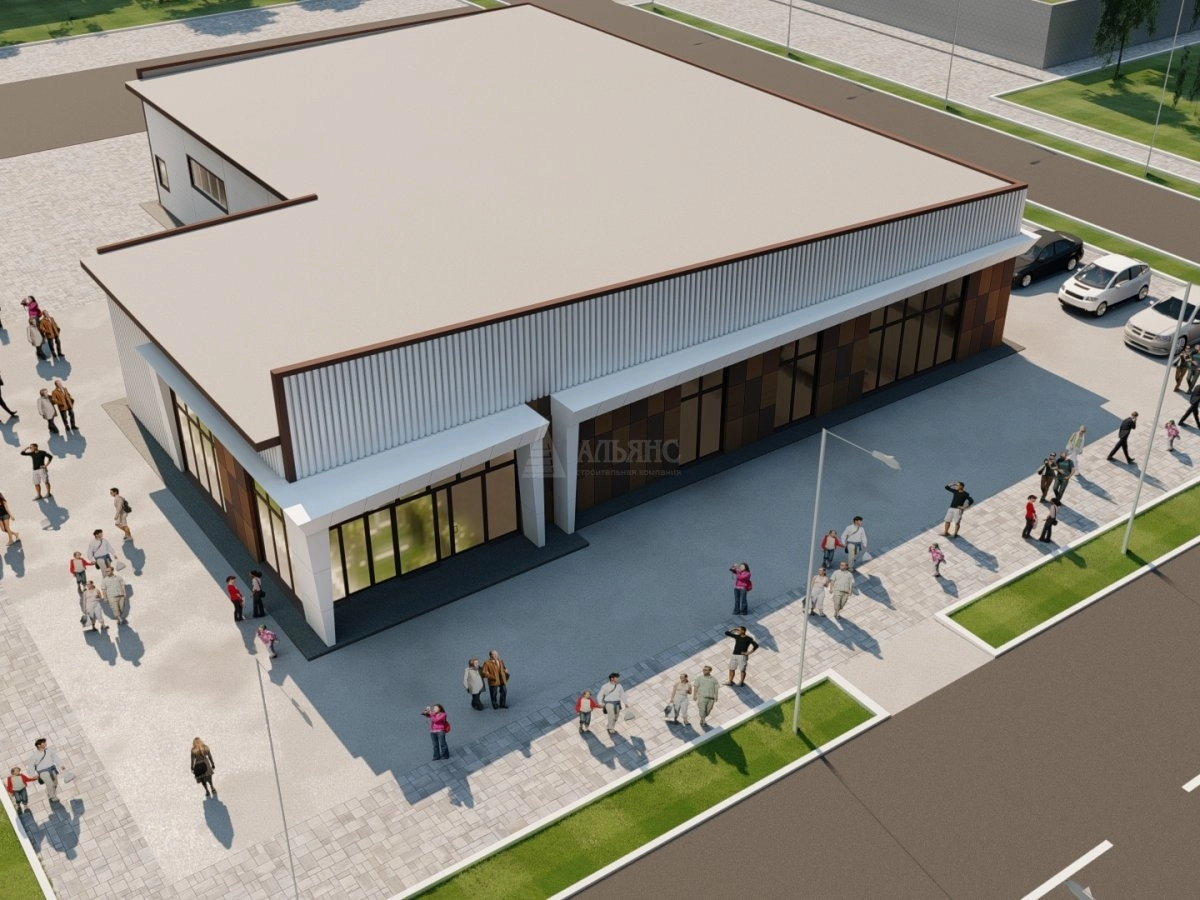 3D визуализация Магазин из сэндвич-панелей - фото 5